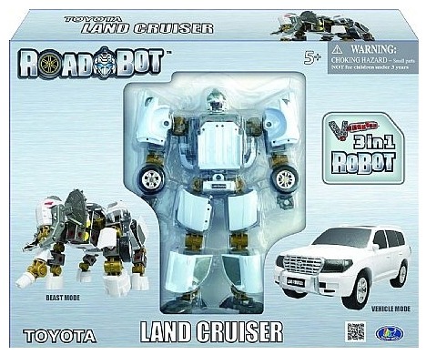 Машинка трансформер V-Create 3 в 1 Toyota Land Cruiser 1:32