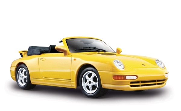 Porsche 911Carrera Cabriolet коллекционная модель автомобиля 1:24